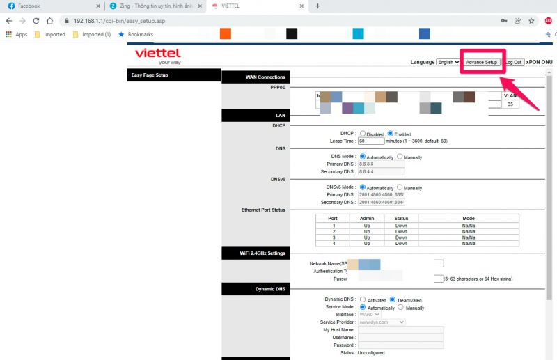 Hướng dẫn đổi mật khẩu wifi modem Viettel